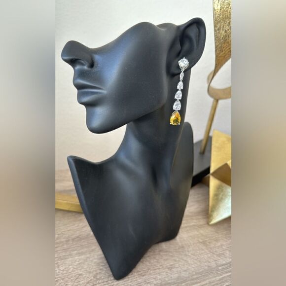 Statement drop yellow stone A233 - Picture 2 of 4